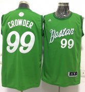 Wholesale Cheap Men's Boston Celtics #99 Jae Crowder adidas Green 2016 Christmas Day Stitched NBA Swingman Jersey