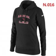 Wholesale Cheap Women's Nike Arizona Cardinals Heart & Soul Pullover Hoodie Black