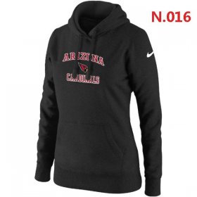 Wholesale Cheap Women\'s Nike Arizona Cardinals Heart & Soul Pullover Hoodie Black