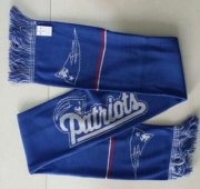 Wholesale Cheap New England Patriots Blue Metallic Thread Scarf