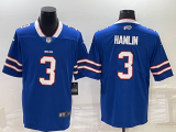 Wholesale Cheap Men's Buffalo Bills #3 Damar Hamlin Blue Vapor Untouchable Limited Stitched Jersey