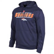 Wholesale Cheap Denver Broncos Majestic Synthetic Hoodie Sweatshirt Navy Blue