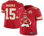 Wholesale Cheap Men's Kansas City Chiefs #15 Patrick Mahomes Red Player Portrait Edition 2020 Vapor Untouchable Stitched NFL Nike Limited Jersey