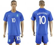 Wholesale Cheap Greece #10 Karagounis Away Soccer Country Jersey