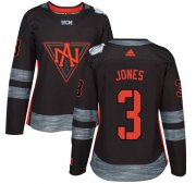 Wholesale Cheap Team North America #3 Seth Jones Black 2016 World Cup Women's Stitched NHL Jersey