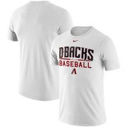 Wholesale Cheap Arizona Diamondbacks Nike Practice T-Shirt White