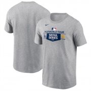 Cheap Men's Los Angeles Dodgers vs. San Diego Padres 2024 World Tour Seoul Series Nike Heather Gray Matchup T-Shirt