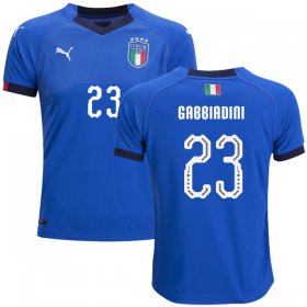 Wholesale Cheap Italy #23 Gabbiadini Home Kid Soccer Country Jersey