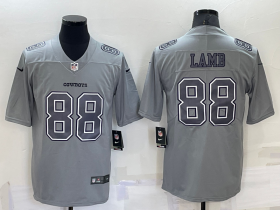 Wholesale Men\'s Dallas Cowboys #88 CeeDee Lamb Grey Atmosphere Fashion 2022 Vapor Untouchable Stitched Nike Limited Jersey