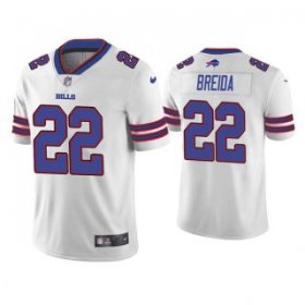 Wholesale Cheap Men\'s Buffalo Bills #22 Matt Breida White Vapor Untouchable Limited Stitched Jersey