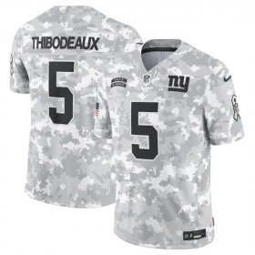 Men\'s New York Giants #5 Kayvon Thibodeaux 2024 Arctic Camo Salute To Service Limited Stitched Football Jersey