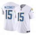 Cheap Men's Los Angeles Chargers #15 Ladd McConkey White 2024 F.U.S.E Draft Vapor Limited Football Stitched Jersey