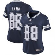 Wholesale Cheap Nike Cowboys #88 CeeDee Lamb Navy Blue Team Color Women's Stitched NFL Vapor Untouchable Limited Jersey