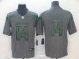 Wholesale Cheap Nike Jets #14 Sam Darnold Gray Men's Stitched NFL Limited Inverted Legend Jersey