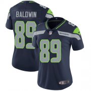 Wholesale Cheap Nike Seahawks #89 Doug Baldwin Steel Blue Team Color Women's Stitched NFL Vapor Untouchable Limited Jersey