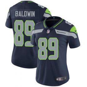 Wholesale Cheap Nike Seahawks #89 Doug Baldwin Steel Blue Team Color Women\'s Stitched NFL Vapor Untouchable Limited Jersey