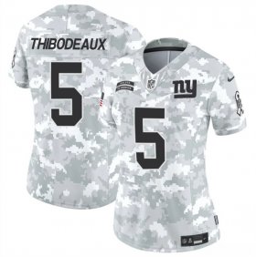 Cheap Women\'s New York Giants #5 Kayvon Thibodeaux 2024 F.U.S.E Arctic Camo Salute To Service Limited Stitched Football Jersey(Run Small)