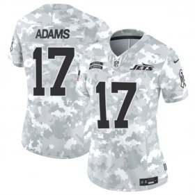 Cheap Women\'s New York Jets #17 Davante Adams 2024 F.U.S.E Arctic Camo Salute To Service Limited Stitched Jersey(Run Small)