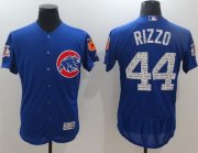 Wholesale Cheap Cubs #44 Anthony Rizzo Blue 2017 Spring Training Authentic Flex Base Stitched MLB Jersey