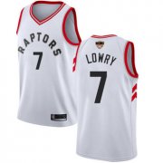 Cheap Raptors #7 Kyle Lowry White 2019 Finals Bound Youth Basketball Swingman Association Edition Jersey