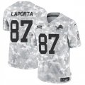 Cheap Men's Detroit Lions #87 Sam LaPorta 2024 F.U.S.E Arctic Camo Salute To Service Limited Stitched Football Jersey