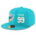 Wholesale Cheap Miami Dolphins #99 Jason Taylor Snapback Cap NFL Player Aqua Green with White Number Stitched Hat