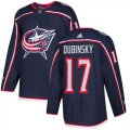 Wholesale Cheap Adidas Blue Jackets #17 Brandon Dubinsky Navy Blue Home Authentic Stitched Youth NHL Jersey