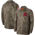 Wholesale Cheap Men's Arizona Cardinals Nike Camo 2019 Salute to Service Sideline Full-Zip Lightweight Jacket