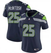 Cheap Women's Seattle Seahawks #25 Kenny McIntosh Navy Vapor Limited Football Stitched Jersey(Run Small)