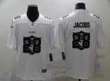 Wholesale Cheap Men's Las Vegas Raiders #28 Josh Jacobs White 2020 Shadow Logo Vapor Untouchable Stitched NFL Nike Limited Jersey