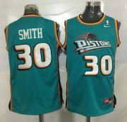 Wholesale Cheap Men's Detroit Pistons #30 Joe Smith Teal Green Soul Swingman Jersey