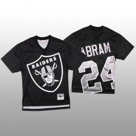 Wholesale Cheap NFL Las Vegas Raiders #24 Johnathan Abram Black Men\'s Mitchell & Nell Big Face Fashion Limited NFL Jersey