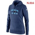 Wholesale Cheap Women's Nike Carolina Panthers Heart & Soul Pullover Hoodie Dark Blue