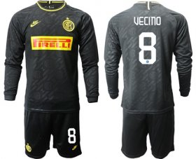 Wholesale Cheap Inter Milan #8 Vecino Third Long Sleeves Soccer Club Jersey