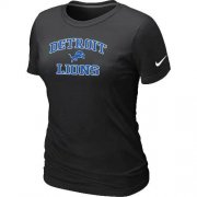 Wholesale Cheap Women's Nike Detroit Lions Heart & Soul NFL T-Shirt Black