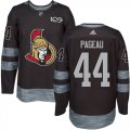 Wholesale Cheap Adidas Senators #44 Jean-Gabriel Pageau Black 1917-2017 100th Anniversary Stitched NHL Jersey