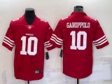 Wholesale Cheap Men's San Francisco 49ers #10 Jimmy Garoppolo 2022 New Red Vapor Untouchable Limited Stitched Jersey