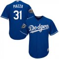 Wholesale Cheap Dodgers #31 Mike Piazza Blue Cool Base 2018 World Series Stitched Youth MLB Jersey