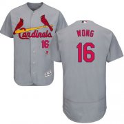 Wholesale Cheap Cardinals #16 Kolten Wong Grey Flexbase Authentic Collection Stitched MLB Jersey