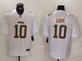 Men\'s Green Bay Packers #10 Jordan Love White Fashion Vapor Limited Stitched Jersey