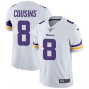 Wholesale Cheap Nike Vikings #8 Kirk Cousins White Youth Stitched NFL Vapor Untouchable Limited Jersey