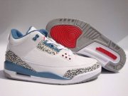 Wholesale Cheap Air Jordan 3 true blue 2011 release Shoes Blue/White