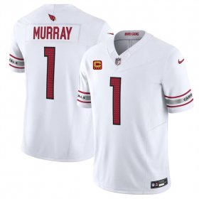 Cheap Men\'s Arizona Cardinals #1 Kyler Murray White 2024 F.U.S.E. With 4-Star C Patch Vapor Untouchable Limited Football Stitched Jersey