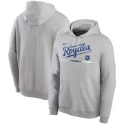 Wholesale Cheap Kansas City Royals Nike Color Bar Club Pullover Hoodie Gray