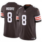 Cheap Men's Cleveland Browns #8 Elijah Moore Brown 2023 F.U.S.E Vapor Limited Football Stitched Jersey