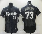 Wholesale Cheap Men's Chicago White Sox #73 Yermin Mercedes Black 2021 City Connect Stitched MLB Flex Base Nike Jersey