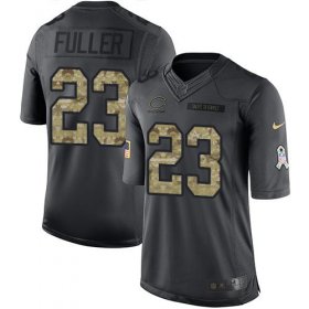 Wholesale Cheap Nike Bears #23 Kyle Fuller Black Youth Stitched NFL Limited 2016 Salute to Service Jersey