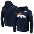 Wholesale Cheap Denver Broncos Nike NFL 100 Primary Logo Circuit Performance Pullover Hoodie Navy