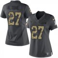 Wholesale Cheap Nike Texans #27 Jose Altuve Black Women's Stitched NFL Limited 2016 Salute to Service Jersey