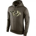 Wholesale Cheap Men's Nashville Predators Nike Salute To Service NHL Hoodie